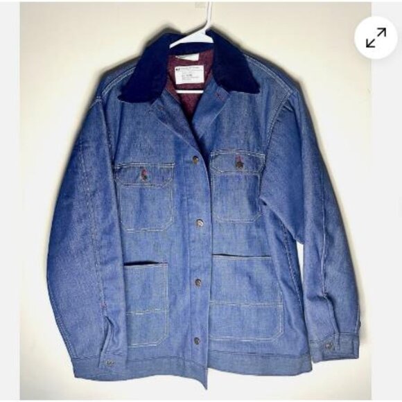 Vintage Big Mac Denim Jacket Chore Coat Blanket Lined Workwear Men's Size 44 - Picture 1 of 5